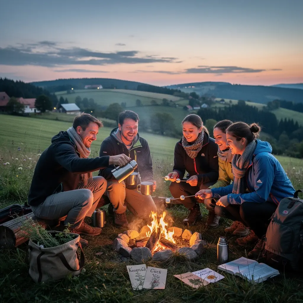 Zelený čaj s bylinkami v tradičnej slovenskej keramike